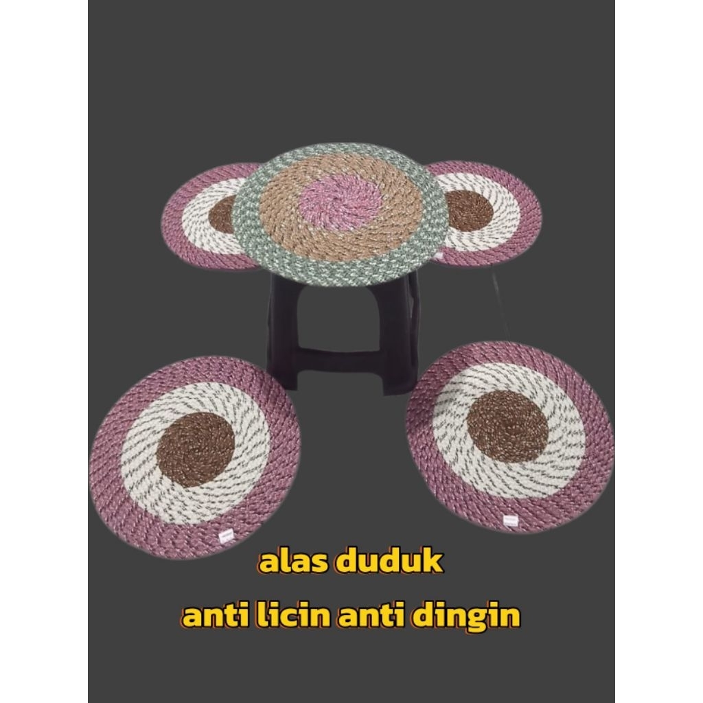 bantal duduk/alas duduk santai alas bantal lesehan alas bulat keset kaki bulat