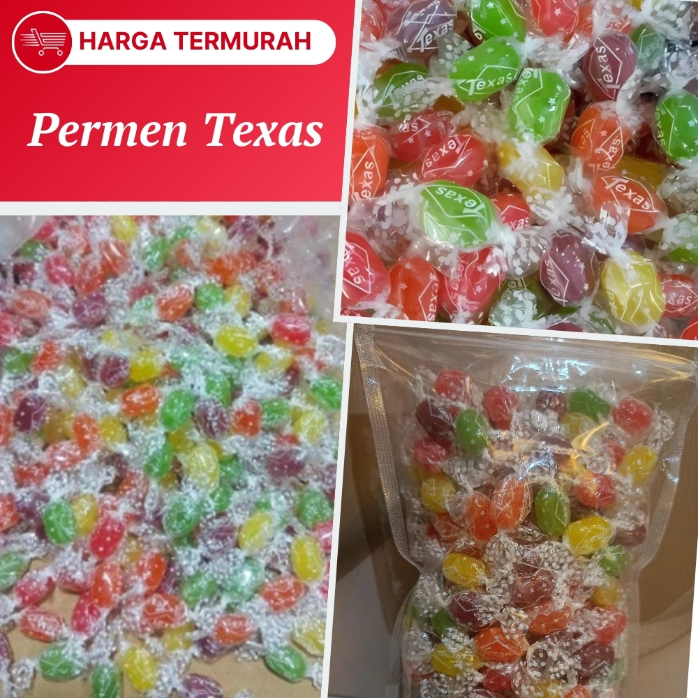 

Permen Texas Aneka Rasa Buah Segar Candy Texas Warna Warni Permen Buah Texas Kemasan 100 Gram