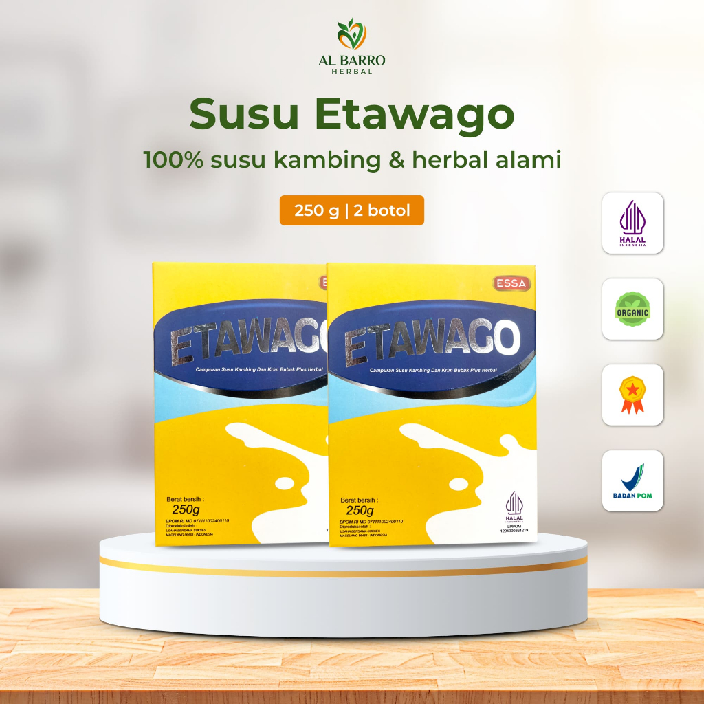 

ETAWAGO | Al Barro Herbal - Susu Herbal untuk Menjaga Kesehatan Tulang dan Sendi - 2 Box@250 gr