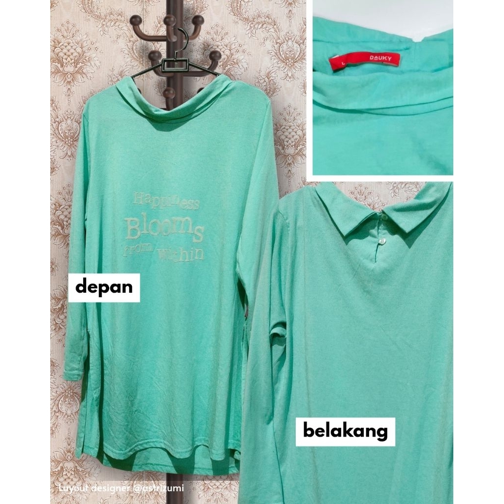 DAUKY Kaos Tunik Wanita/Muslimah (Preloved)