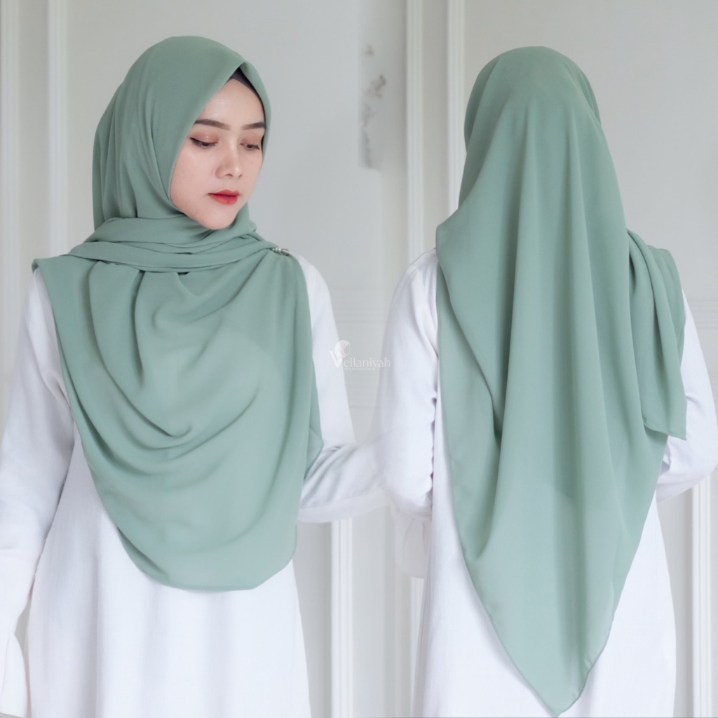 Jilbab segi empat oval 130x130 ceruti babydoll premium hijab kerudung muslimah