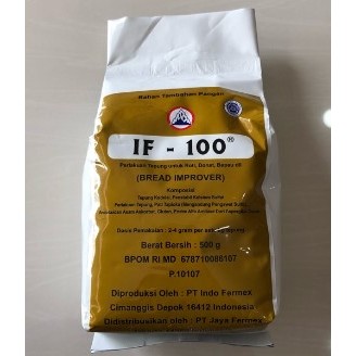 

Bread Improver IF 100 / IF 100 Bread Improver / Pengempuk Roti - 500 Gram