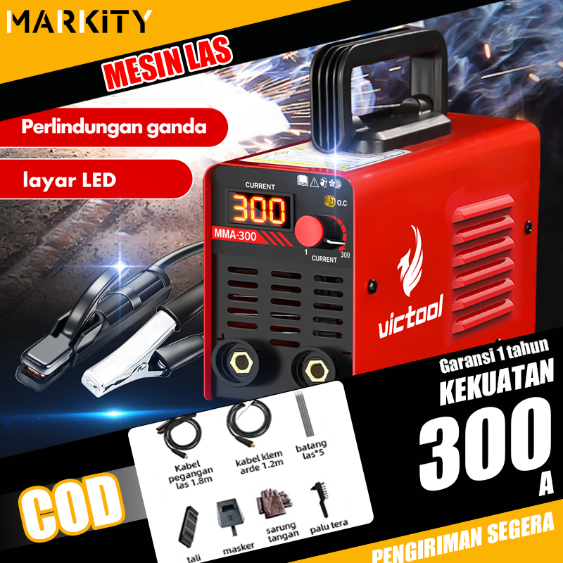 MARKITY mesin las 450 watt MIG/MMA/GIT mesin las listrik 500A alat las listrik canggih