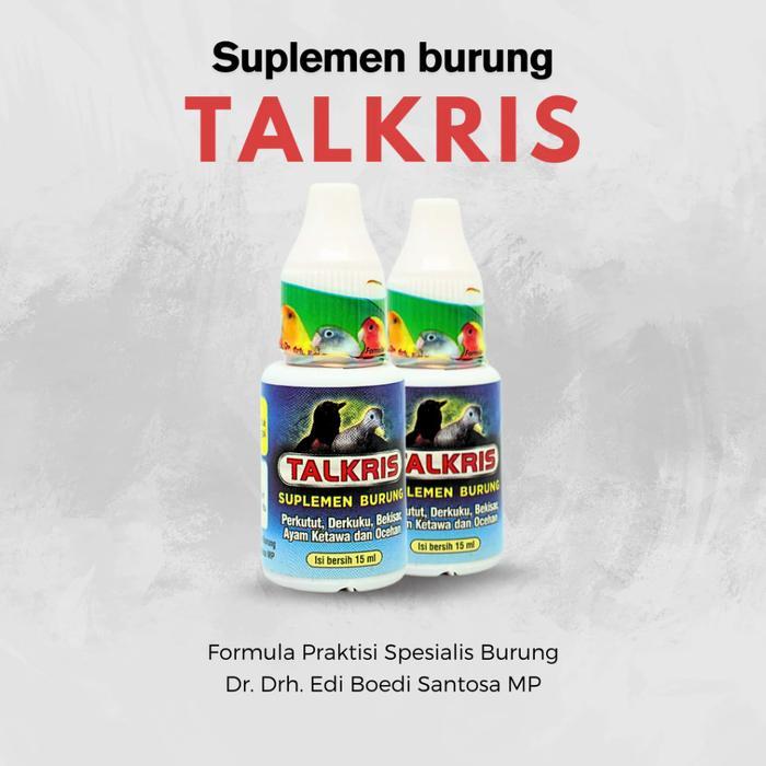 Vitamin Obat Burung Murai Kacer Macet Bunyi Serak Talkris Dr Edhi Edi