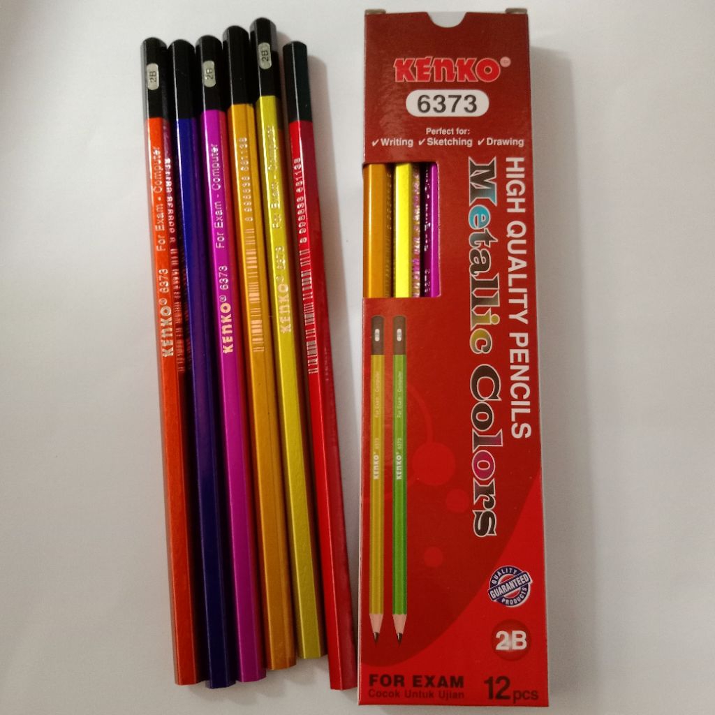 

Pensil KENKO 2B Metalik isi 12pcs