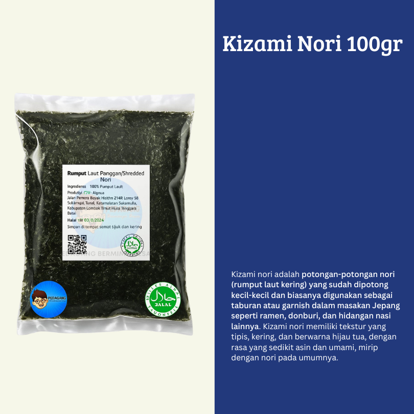 

Yamagataya Kizami Nori 100gr / Shredded Potongan Rumput Laut 100 gram