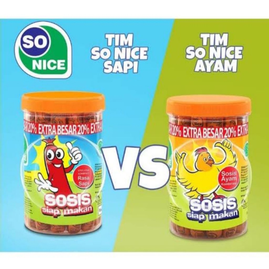 

Sosis SO NICE toples isi 25pcs