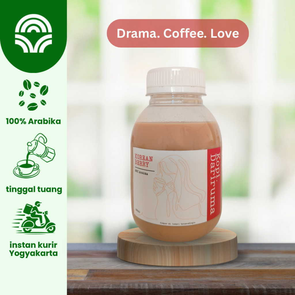 

Kopi Susu Botol Korean Berry – Kopi Kekinian Fruity ala Korea, Ready-to-Drink