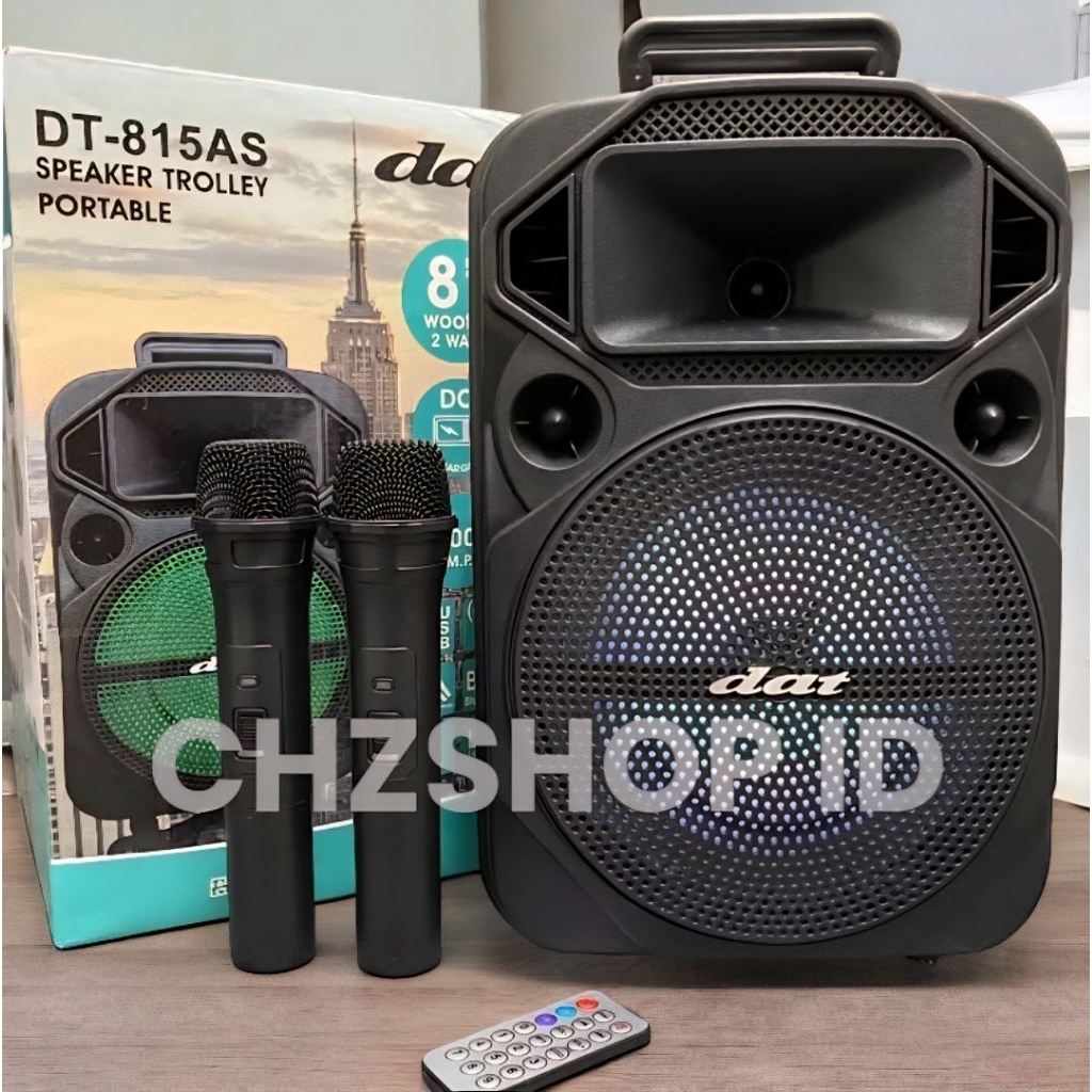 DAT DT 815AS Speaker Portable Speaker Bluetooth Speaker Troli 8 DAT DT815AS DISKON TERMURAH