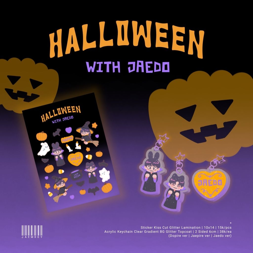 [READY STOCK] Halloween with JaeDo Kiss Cut Sticker by furrples
