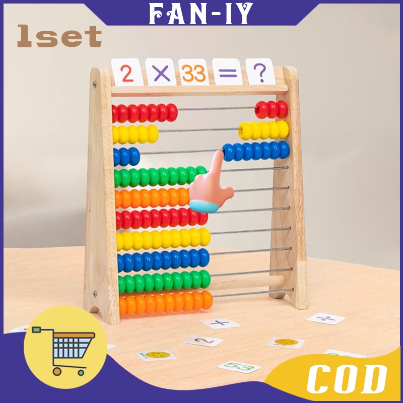 Sempoa Mainan Kayu Berhitung Papan Sempoa Anak Peraga Matematika