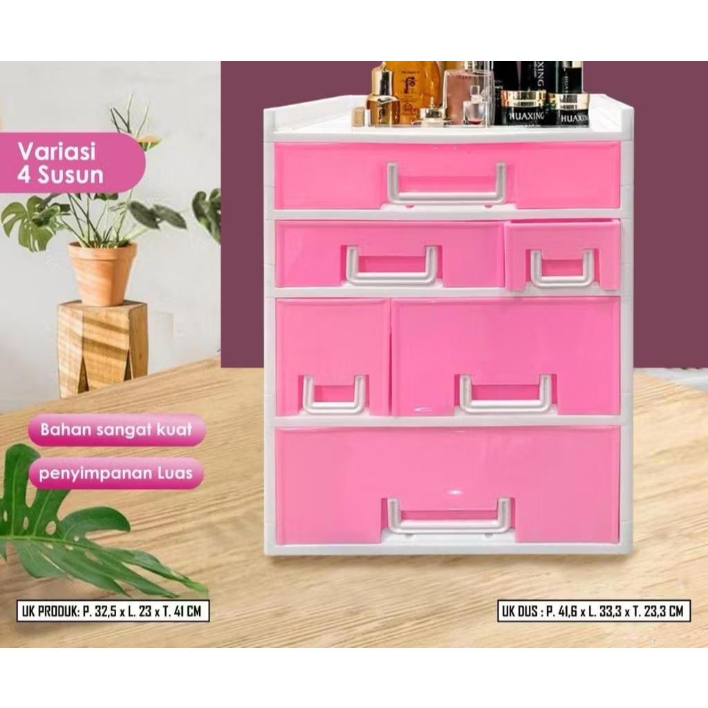 RAK SERBAGUNA PLASTIK RAK POT BUNGA RAK DAPUR RAK KAMAR MANDI NAKAS SERBAGUNA LEMARI serbaguna