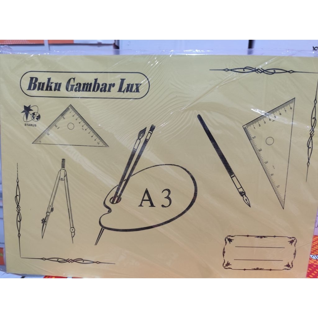 

Buku gambar A4 dan A3 deluxe tebal merek starus 1buku isi 8lembar(hrg uda termasuk 2pcs) wrn kita ksh random ya