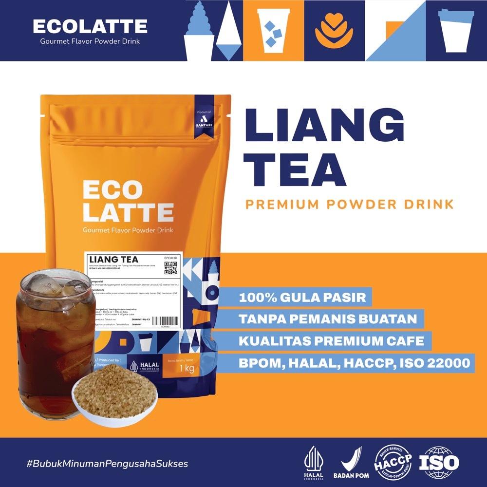 

LIANG TEH HERBAL TEA SERIES BUBUK MINUMAN ECOLATTE 1 KG PREMIUM POWDER DRINK ENAK RASA LIANG TEA