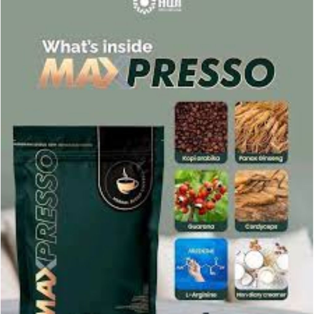 

KOPI MAX.PRESSO ORIGINAL MURAH 1.paka isi 5 biji