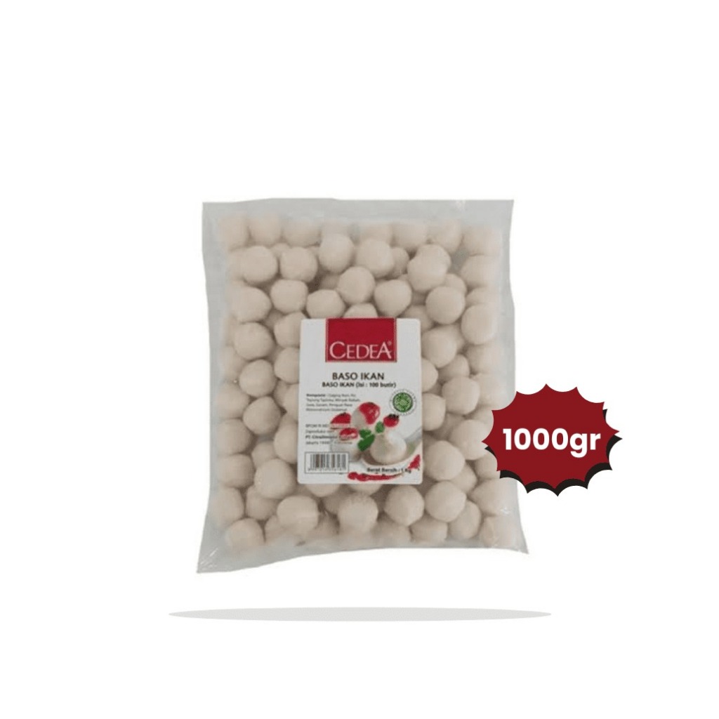 

(SKR) CEDEA BAKSO IKAN 1KG ISI 100PCS BAKSO IKAN KECIL FISH BALL MINI | Frozen Food Cedea Fish Ball Mini 1kg