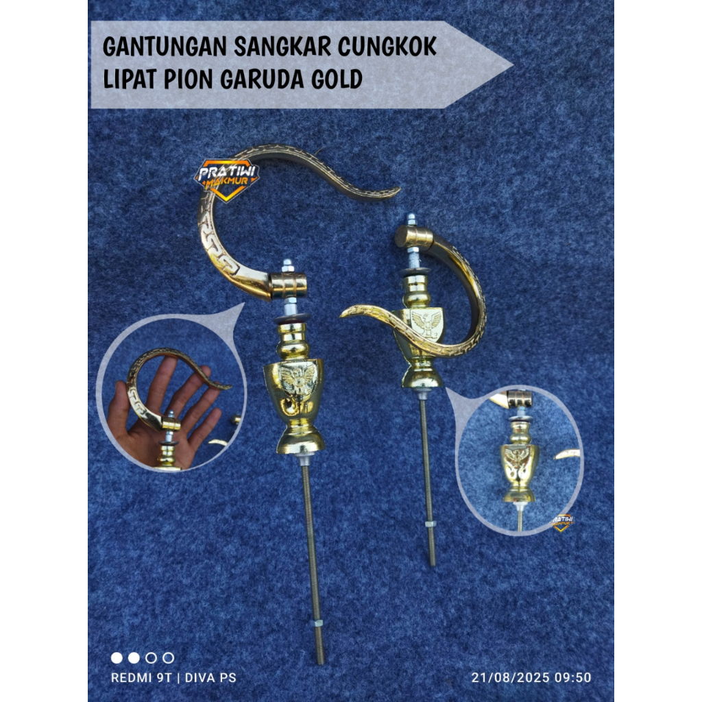 GANTUNGAN SANGKAR CUNGKOK LENGKAP PION GARUDA GOLD GANTUNGAN CANTOLAN KANDANG LIPAT CUNGKOK + GARUDA