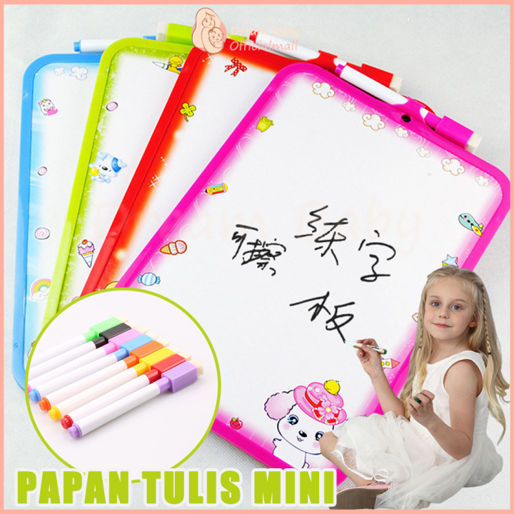 

Papan Tulis Anak - Papan Mini / PAPAN + SPIDOL Bisa Hapus