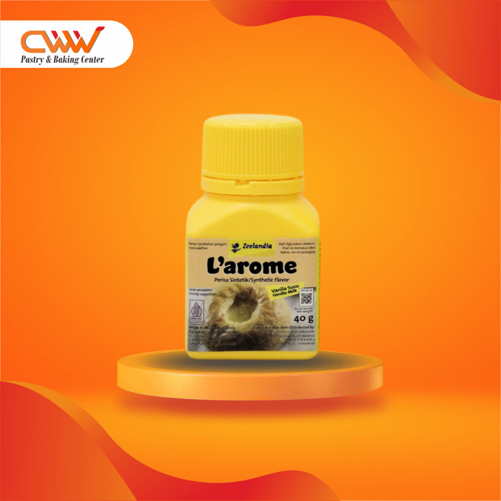 

Zeelandia Larome Perisa Vanilla Bubuk Rasa Susu Milk 40g Cake Kue Kering Cookies Nastar Roti Es Krim