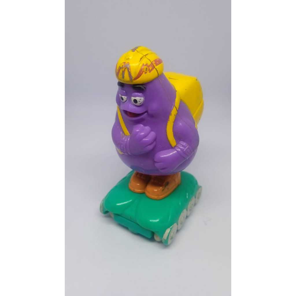 figure grimace maskot mcdonalds happy meal kondisi minus