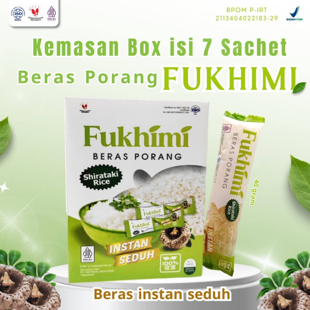 

Fukhimi Beras Porang Seduh Kemasan Dus Box Isi 7 Sachet