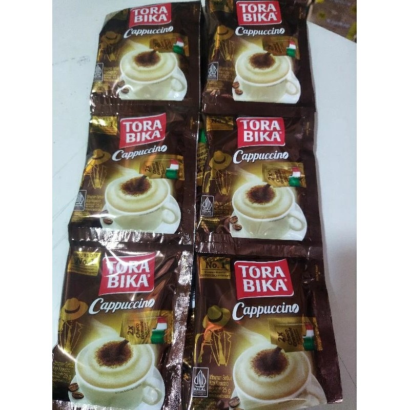 

ToraBika Cappucino (25gr) 1 Renceng 10 Sachet
