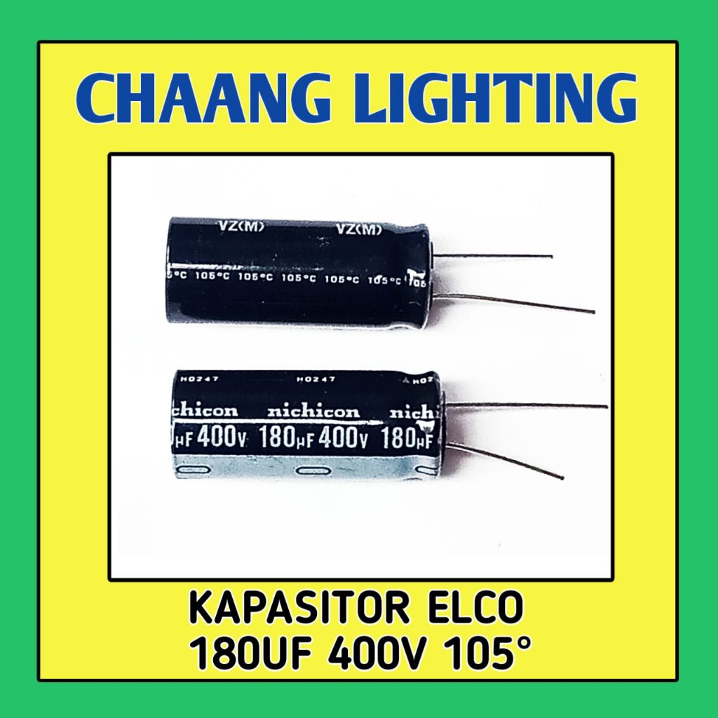 180UF 400V KAPASITOR ELKO 180UF 400V CAPASITOR ELCO 180UF 400V ELCO 180UF 400V 105°C