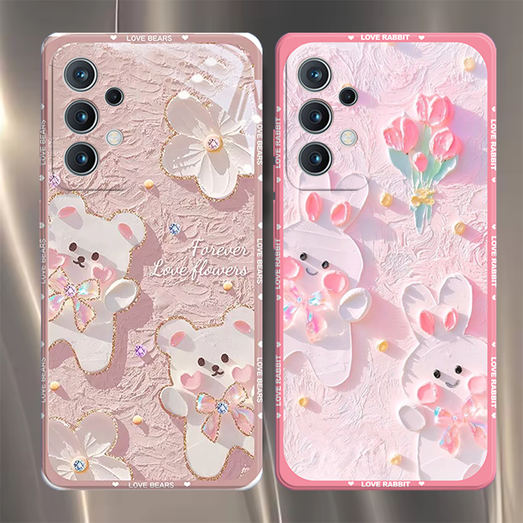 Samsung A13 A23 A32 A33 A52 A52s A53 A72 A73 Skin Hp - Case Bumper - Motif B3ar Timbul - Procamera