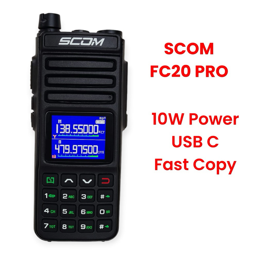 RESDEKAH - HT SCOM FC20PRO Walkie Talkie 10 Watt USB C
