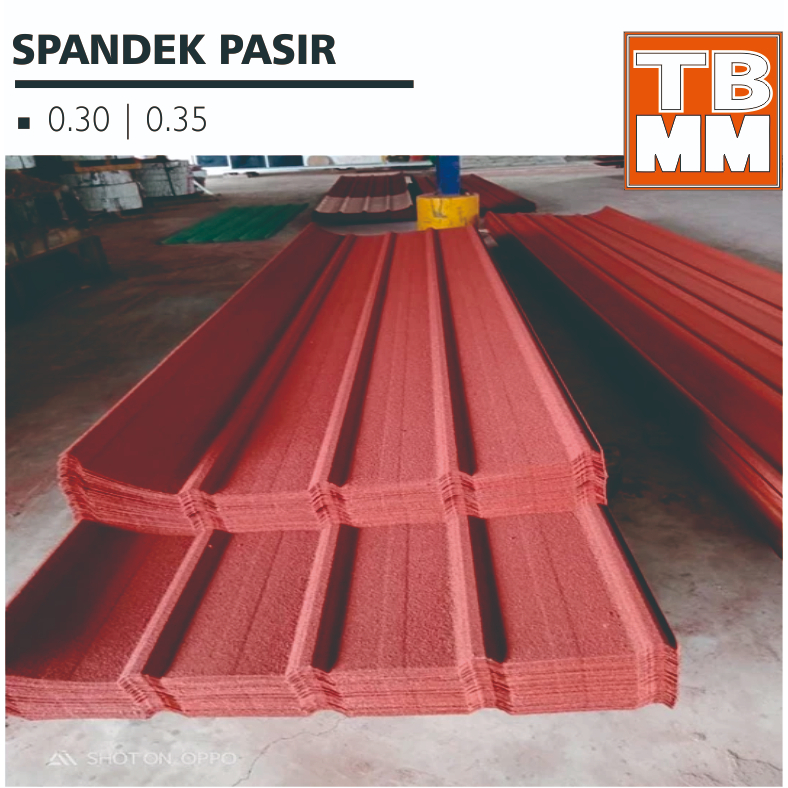Atap Spandek Pasir 035 / Spandek Pasir Tebal 0.35