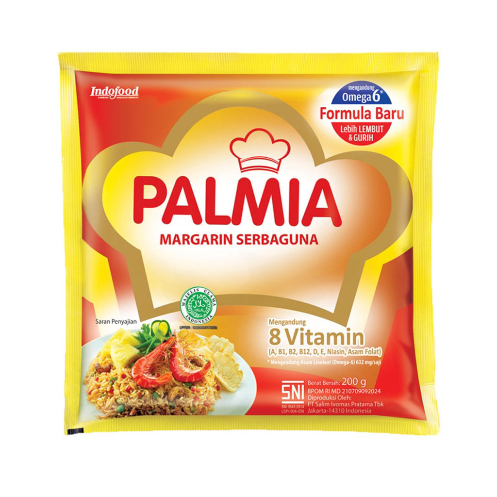

Palmia Margarin 200g / Simas Palmia Margarine 200 gram – Margarin Serbaguna untuk Masak dan Kue