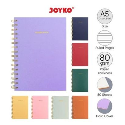 

Ready Buku Tulis Catatan Bergaris Spiral Ruled Notebook Joyko NB-721 A5