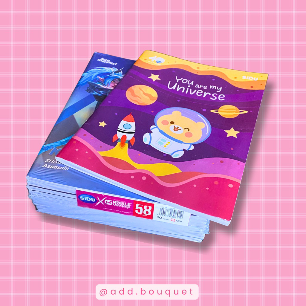 

[hei_girl] Buku Tulis SIDU 38/58 Lembar @pcs
