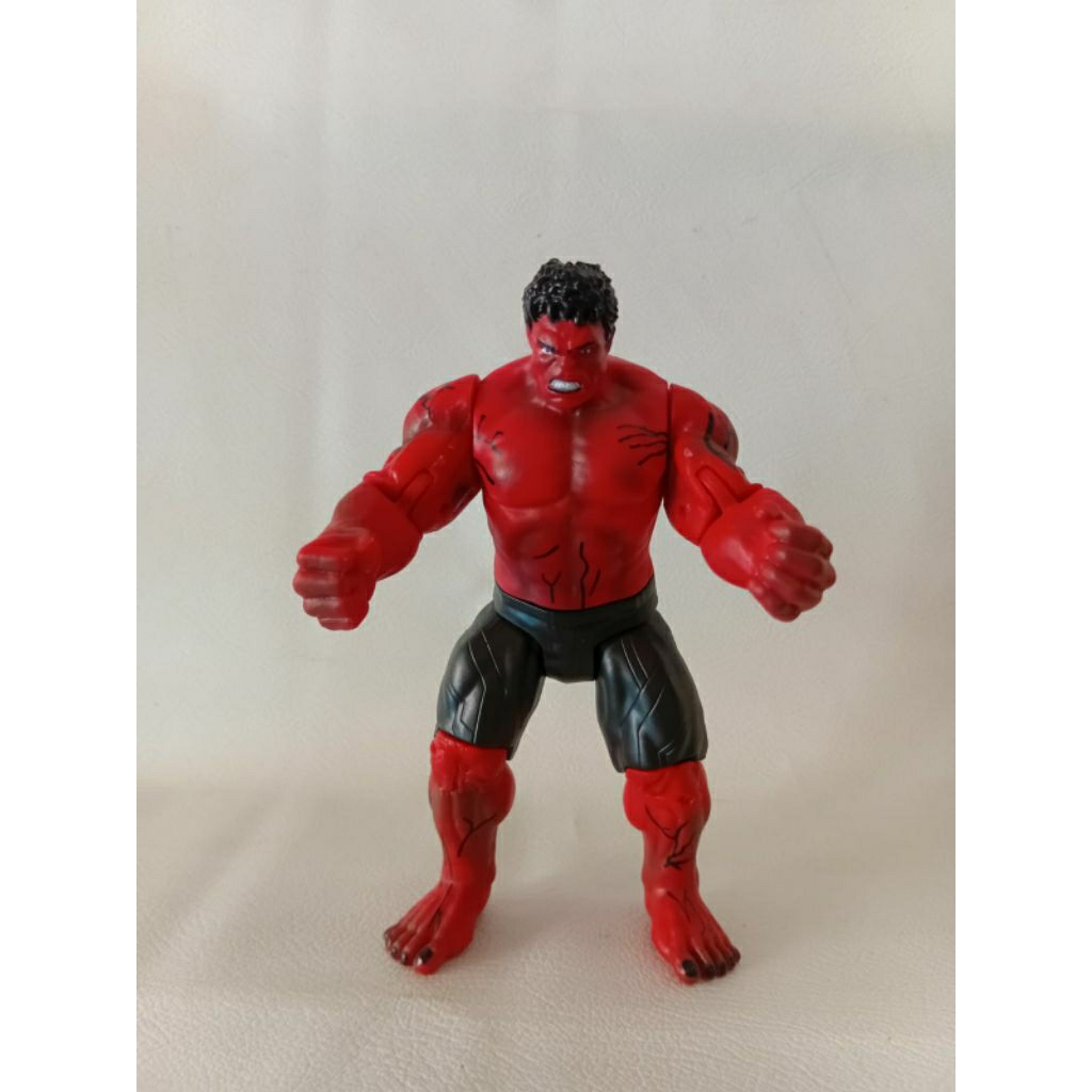 Mainan Action Figure Avenger Hulk Merah
