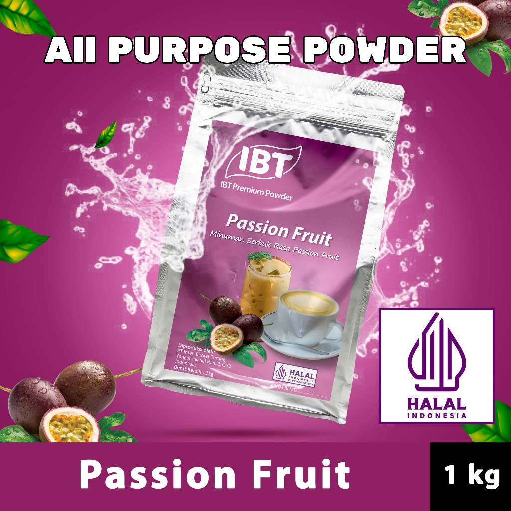 

Bahan Minuman Bubuk Rasa Passion Fruit. Markisa IBT Premium Powder