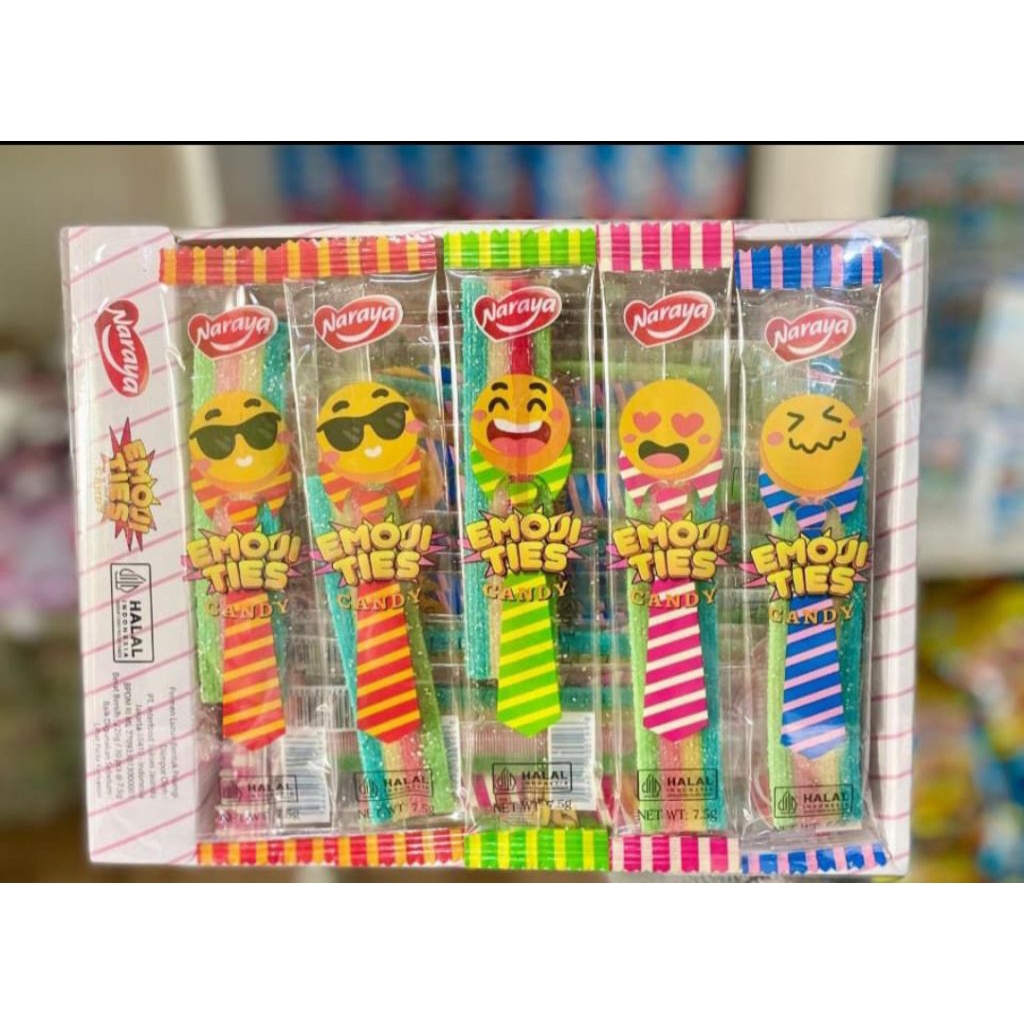 

NARAYA EMOJI TIES CANDY / PERMEN LUNAK (ISI 30PCS)