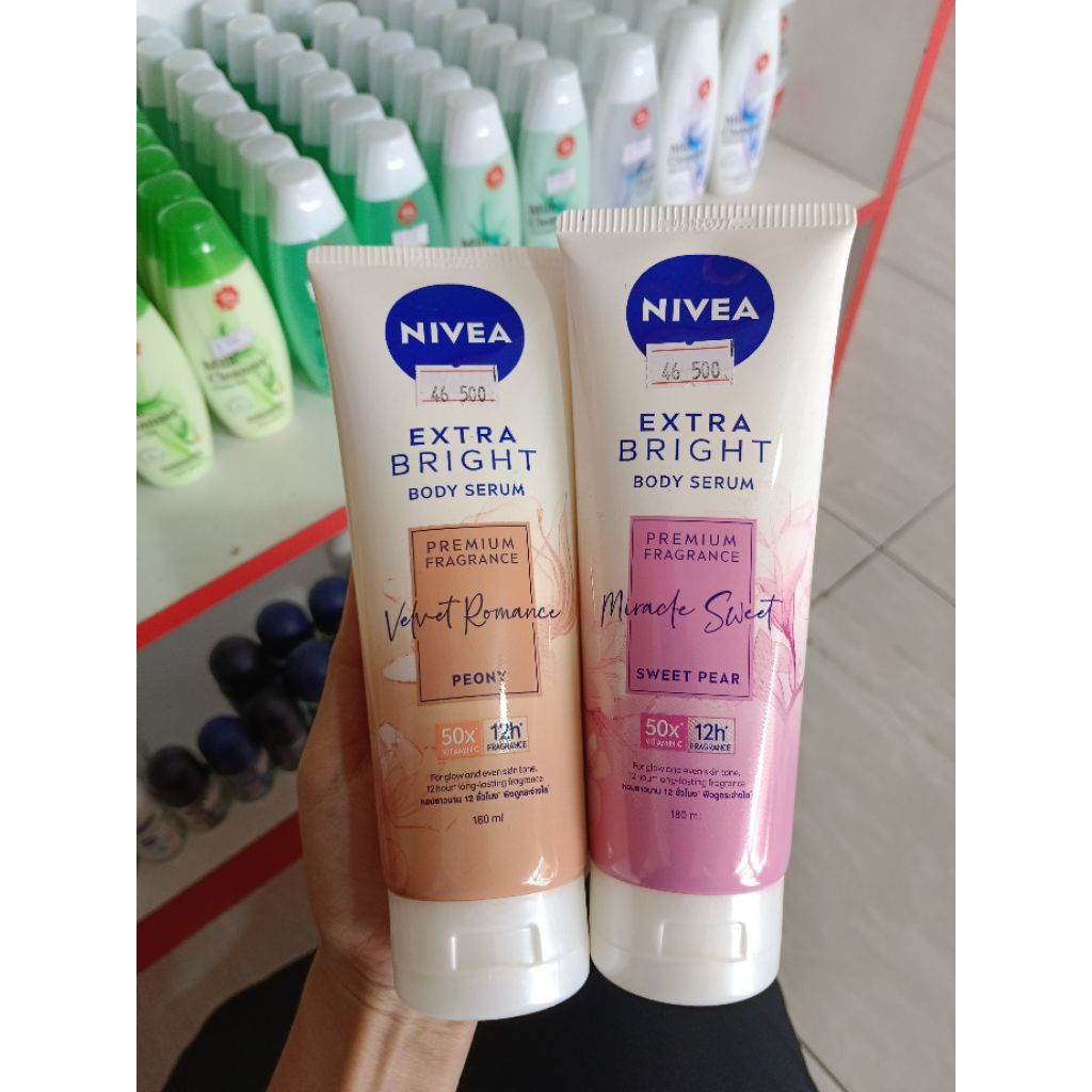 NIVEA Body Serum Extra Bright Premium Fragrance 180ml - Handbody Lotion