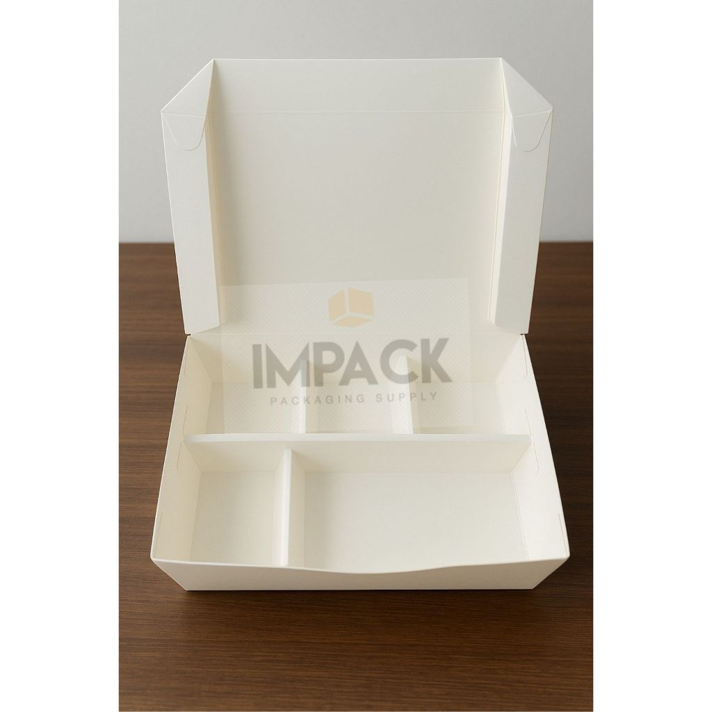 GROSIR  Paper Lunch Box Sekat 5 Large / Bento Box Sekat 5 / Food Grade Anti Minyak dan Tahan Air / K