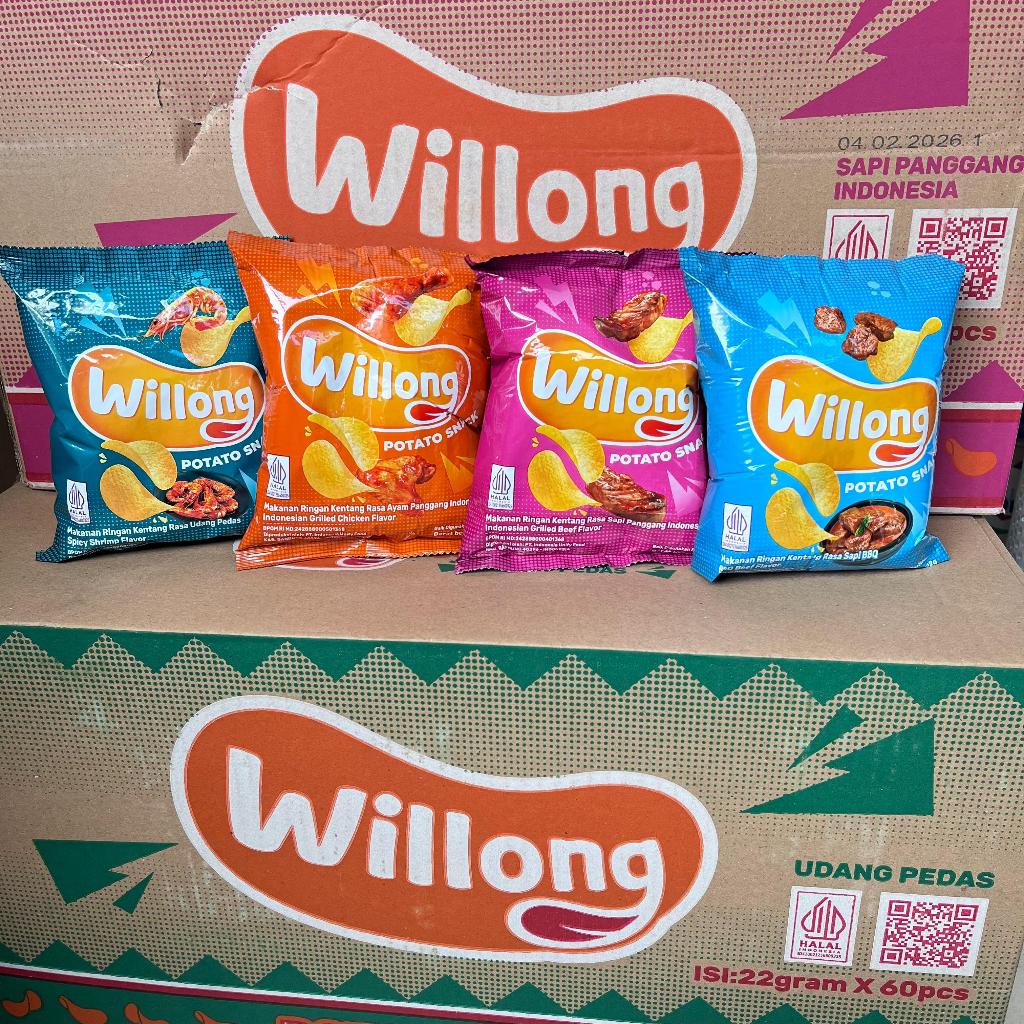 

willong 22 gram 1 dus isi 60 pcs