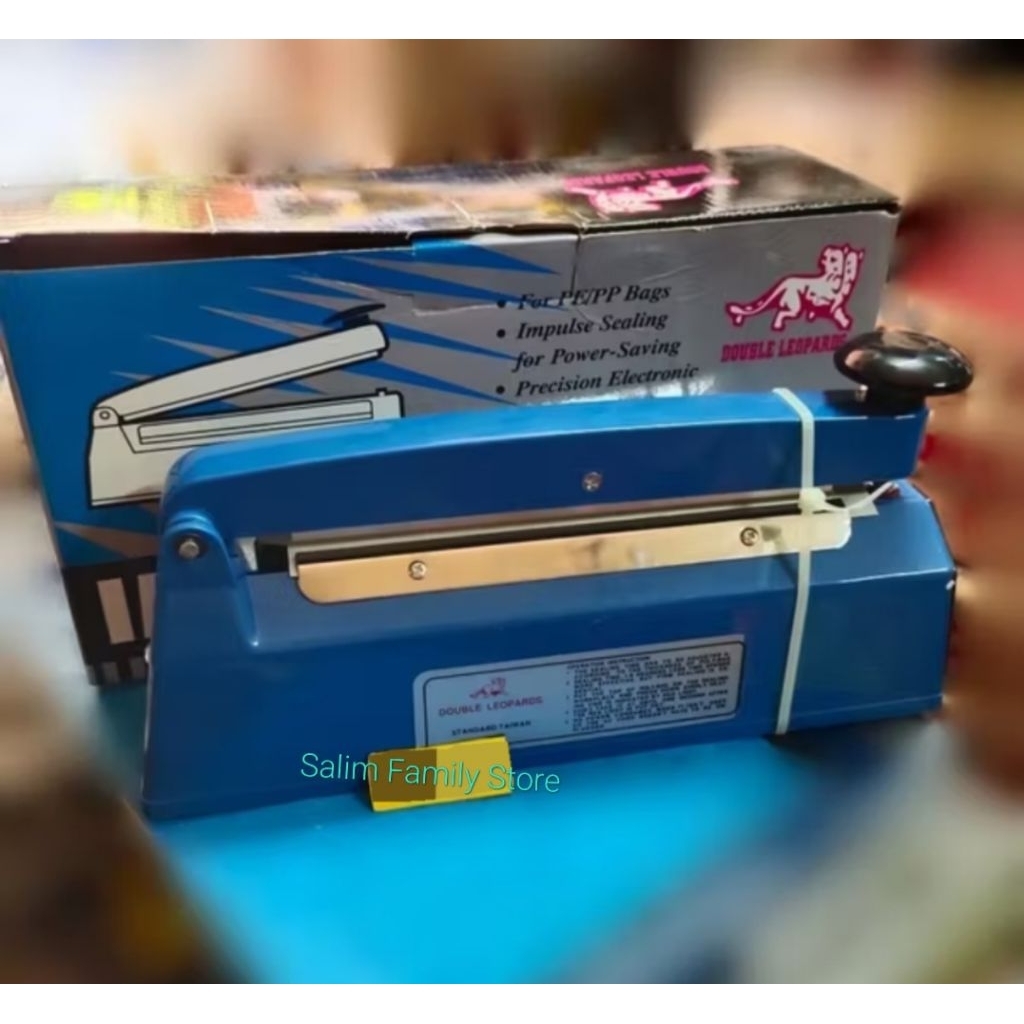 Alat Mesin Perekat Press Lem Plastik Impulse Sealer 20cm Double Leopard