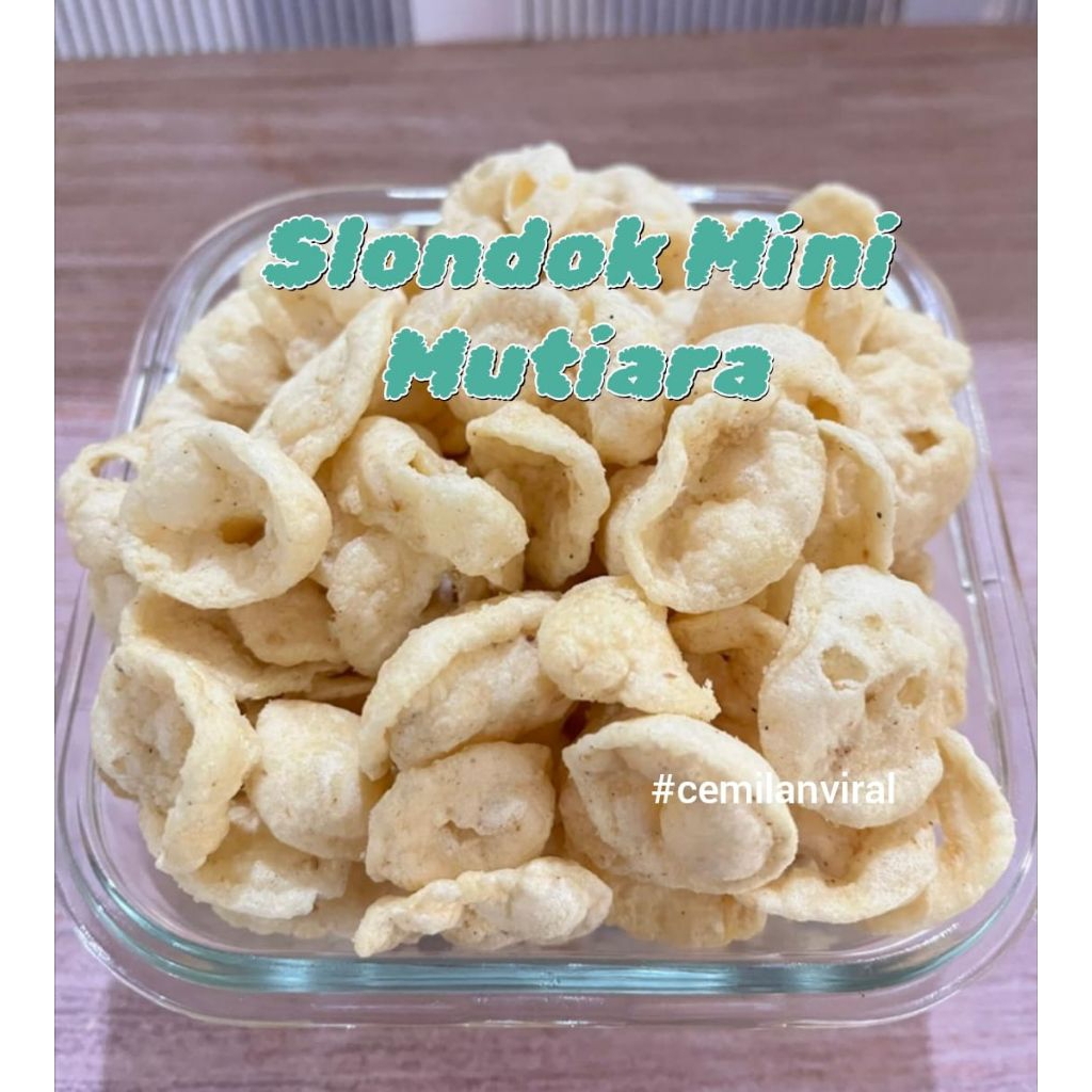 

Cemilan Viral Slondok Mini Mutiara Gurih Renyah Singkong Crispy Snack Food