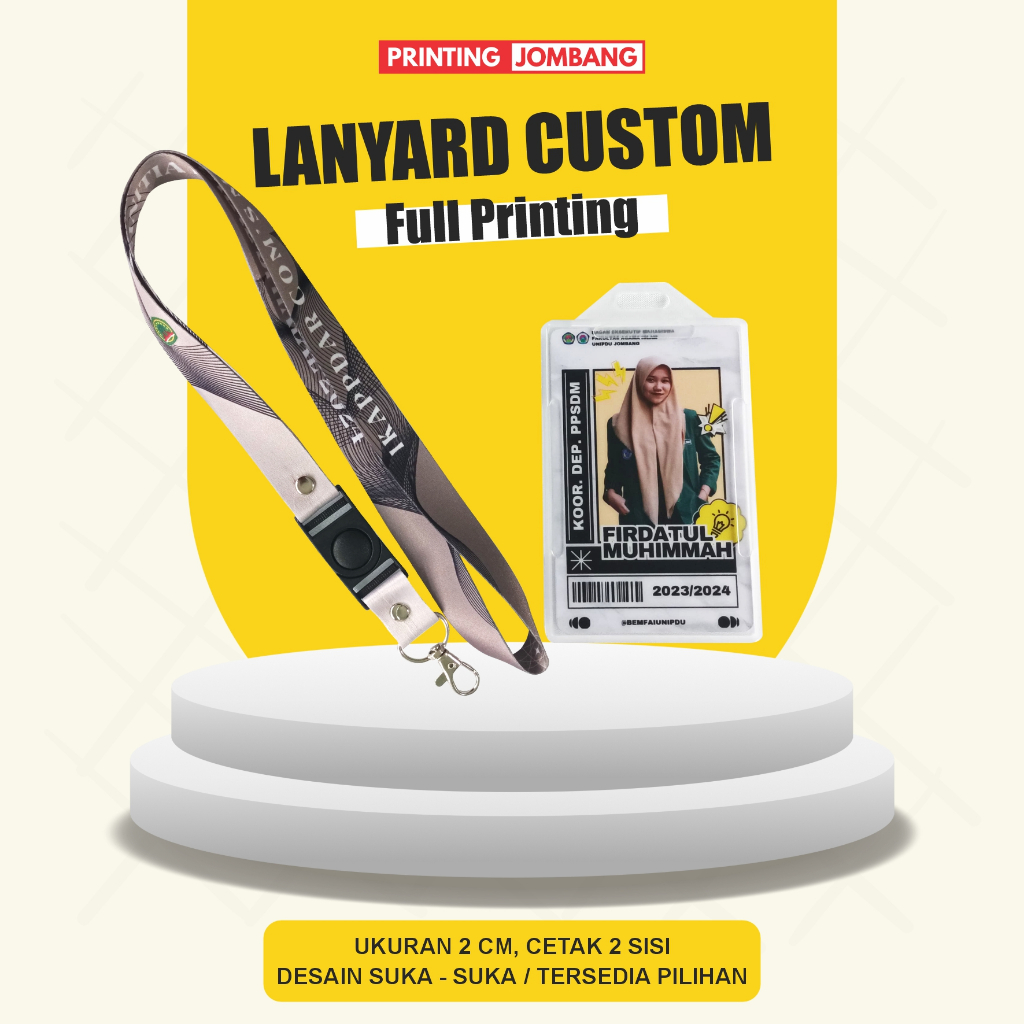 

Lanyard Full Colour 2cm 2sisi Custom