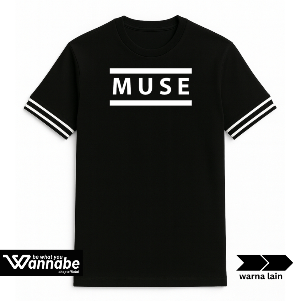 Kaos Band Distro Muse Alternative Rock Ukuran S – 7XL Big Size Jumbo Dan Kaos Anak uk XS – XL umur 2