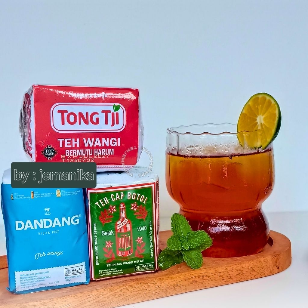 

Paket 3 Teh 3N [Tongtji Merah- Dandang Biru - Teh Cap botol Hijau] Es Teh Jumbo Jakarta