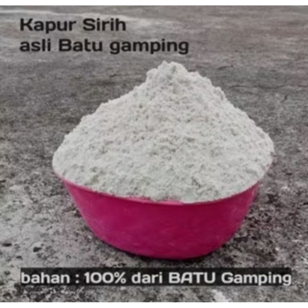 

1kg kapur sirih serbuk asli gamping / kapur sirih untuk makanan / food grade