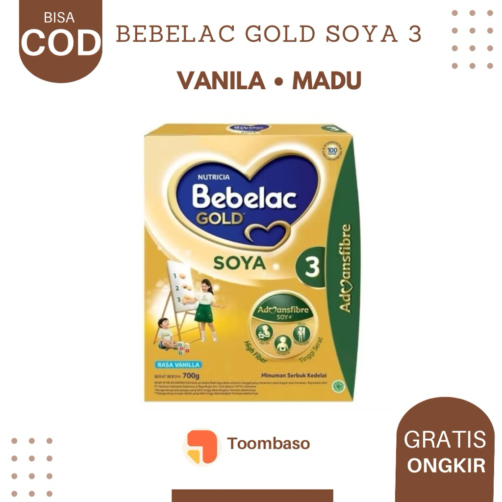 

Bebelac Gold SOYA 3 Vanila Madu 700gr (BISA COD)