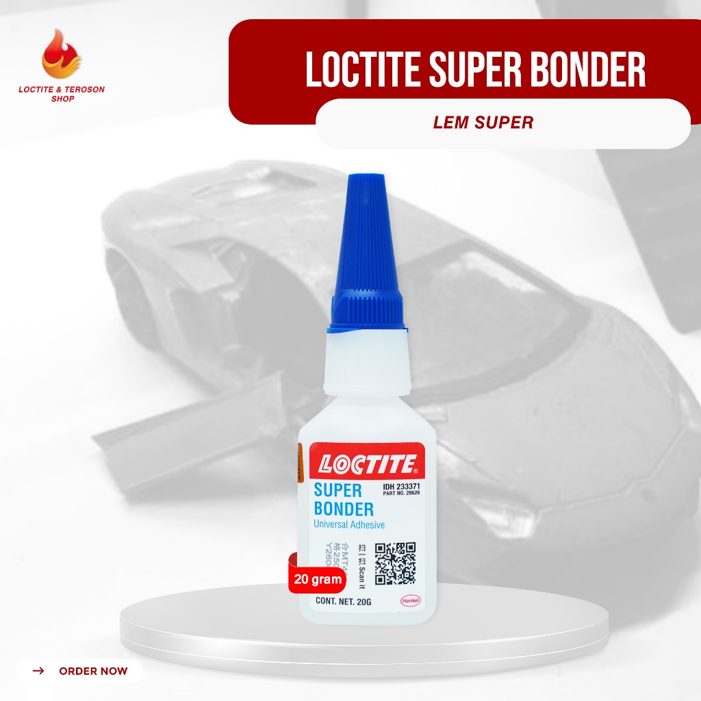 LEM SUPER KHUSUS BESI PLASTIK DAN KULIT LOCTITE SUPERBONDER 20GR
