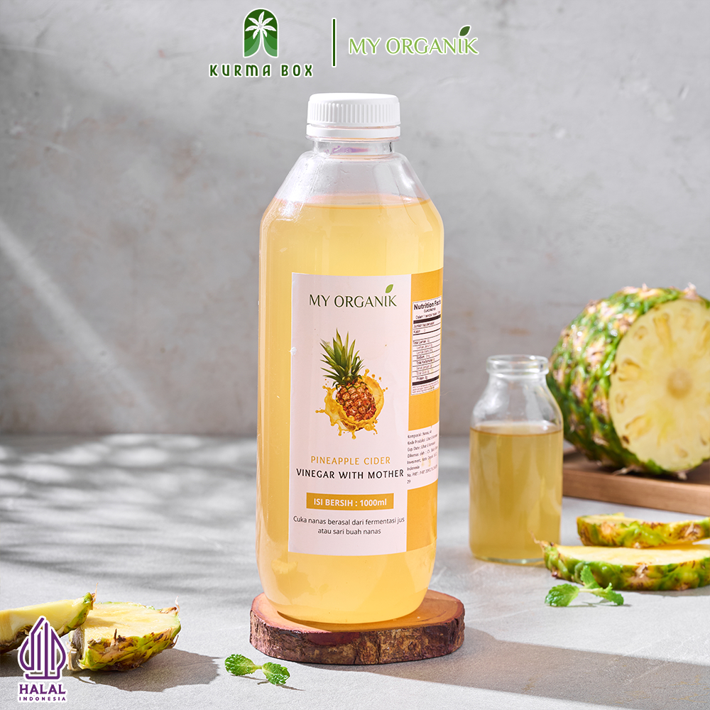 

My Organik Cuka Nanas Pineapple Vinegar 100% Murni Organik Fresh With Mother 1 Liter Termurah
