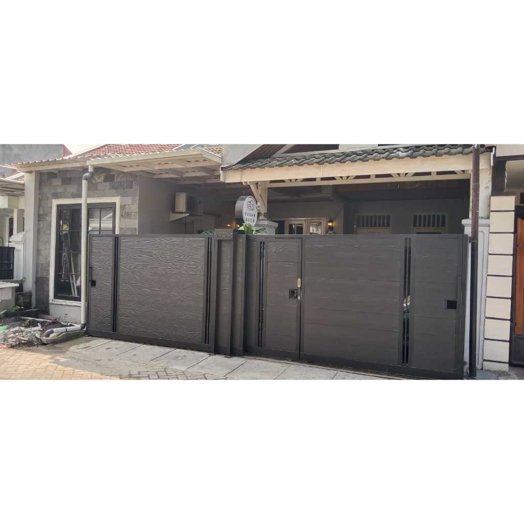 Pagar woodplank sidoarjo / pagar rumah