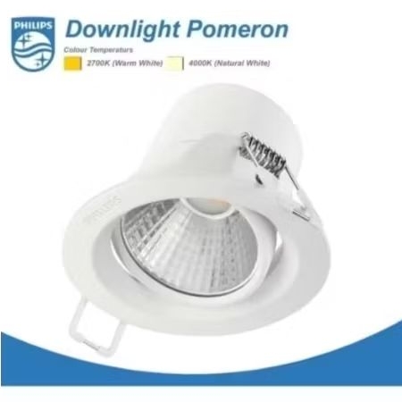 Lampu downlight pomeron 5w philips 5watt led downlight